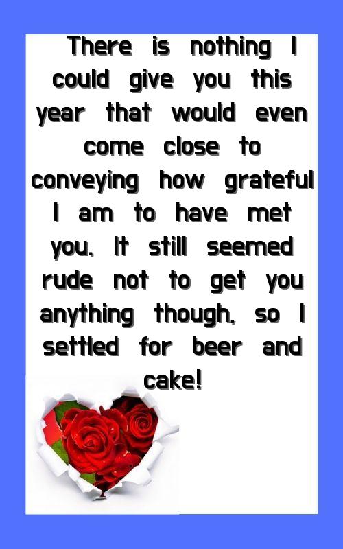 birthday words for husband card